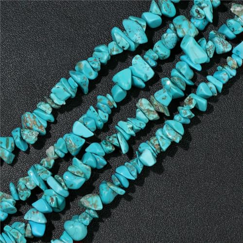 Großhandel Naturstein-Achat-Chips-Perlen 5–8 mm, unregelmäßige Malachit-Amazonit-Opal-Quarz-Edelsteine, Kiesperlen zur Schmuckherstellung, Türkis, ca. 81,3 cm Großhandel Naturstein-Achat-Chips-Perlen 5–8 mm, unregelmäßige Malachit-Amazonit-Opal-Quarz-Edelsteine, Kiesperlen zur Schmuckherstellung, Türkis, ca. 81,3 cm von LNHBZ