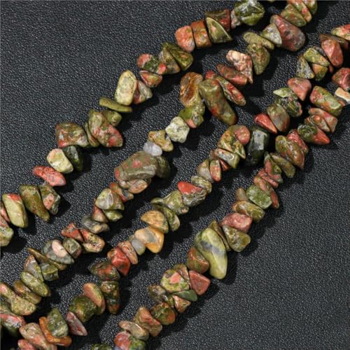 Großhandel Naturstein-Achat-Chips-Perlen 5–8 mm, unregelmäßige Malachit-Amazonit-Opal-Quarz-Edelsteine, Kiesperlen zur Schmuckherstellung, Unakit, ca. 38,1 cm Großhandel Naturstein-Achat-Chips-Perlen 5–8 mm, unregelmäßige Malachit-Amazonit-Opal-Quarz-Edelsteine, Kiesperlen zur Schmuckherstellung, Unakit, ca. 38,1 cm von LNHBZ
