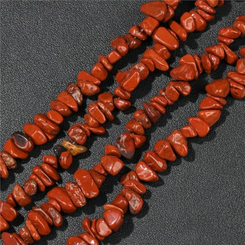 Großhandel Naturstein-Achat-Chips-Perlen 5–8 mm, unregelmäßige Malachit-Amazonit-Opal-Quarz-Edelsteine, Kiesperlen zur Schmuckherstellung, roter Stein, ca. 38,1 cm Großhandel Naturstein-Achat-Chips-Perlen 5–8 mm, unregelmäßige Malachit-Amazonit-Opal-Quarz-Edelsteine, Kiesperlen zur Schmuckherstellung, roter Stein, ca. 38,1 cm von LNHBZ
