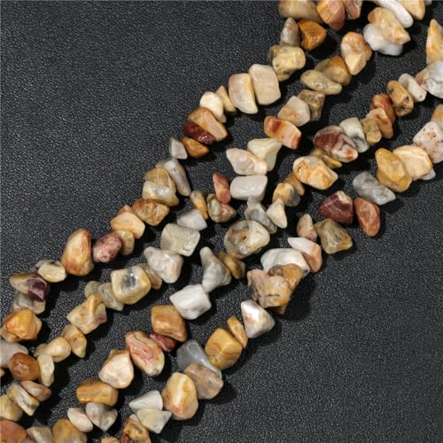 Großhandel Naturstein-Achat-Chips-Perlen 5–8 mm, unregelmäßige Malachit-Amazonit-Opal-Quarz-Edelsteine, Kiesperlen zur Schmuckherstellung – verrückter Achat – ca. 38,1 cm Großhandel Naturstein-Achat-Chips-Perlen 5–8 mm, unregelmäßige Malachit-Amazonit-Opal-Quarz-Edelsteine, Kiesperlen zur Schmuckherstellung – verrückter Achat – ca. 38,1 cm von LNHBZ