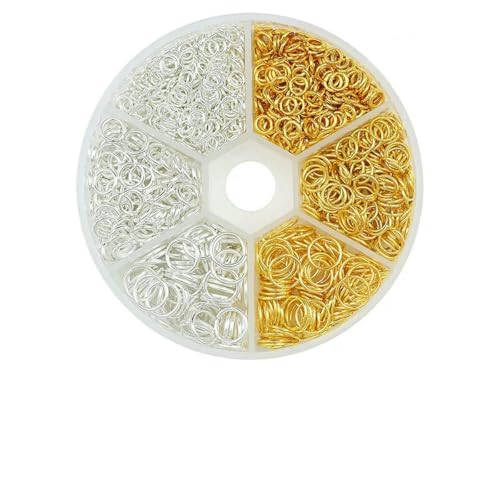 Kc Goldfarbenes Legierungsschmuck-Set mit offenen Biegeringen, Zubehör-Set für DIY-Armband, Halskette, Kettenherstellung, Zubehör, 4 6 8 mm, GS, zweifarbiges Set Kc Goldfarbenes Legierungsschmuck-Set mit offenen Biegeringen, Zubehör-Set für DIY-Armband, Halskette, Kettenherstellung, Zubehör, 4 6 8 mm, GS, zweifarbiges Set von LNHBZ