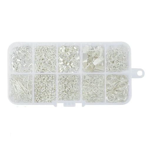 Kc Goldfarbenes Legierungsschmuck-Set mit offenen Biegeringen, Zubehör-Set für die Herstellung von Armbändern, Halsketten und Ketten, Zubehörteile, 4 6 8 mm, TH008 Kc Goldfarbenes Legierungsschmuck-Set mit offenen Biegeringen, Zubehör-Set für die Herstellung von Armbändern, Halsketten und Ketten, Zubehörteile, 4 6 8 mm, TH008 von LNHBZ