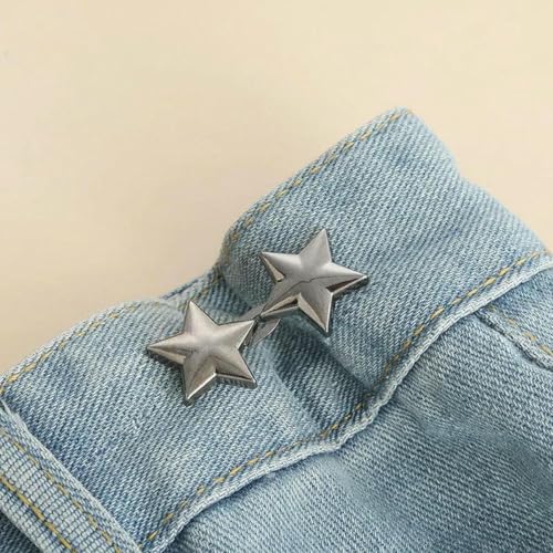 Knopfversteller mit Schleife für Hosen und Röcke, Taillenspanner, verstellbare Taillenschnalle für Jeans, kein Nähen erforderlich, A-SA230222, Grau Knopfversteller mit Schleife für Hosen und Röcke, Taillenspanner, verstellbare Taillenschnalle für Jeans, kein Nähen erforderlich, A-SA230222, Grau von LNHBZ