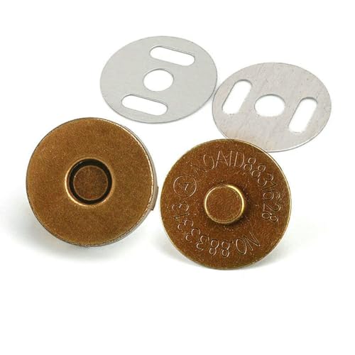 Magnetische Druckknöpfe, Verschlüsse, Knöpfe, Handtaschen, Geldbörsen, Geldbörsen, Basteltaschen, Teile, Zubehör, 14,0 mm, 18 mm – 14,0 mm, Bronze, 100 Stück Magnetische Druckknöpfe, Verschlüsse, Knöpfe, Handtaschen, Geldbörsen, Geldbörsen, Basteltaschen, Teile, Zubehör, 14,0 mm, 18 mm – 14,0 mm, Bronze, 100 Stück von LNHBZ