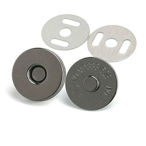 Magnetische Druckknöpfe, Verschlüsse, Knöpfe, für Handtaschen, Geldbörsen, Geldbörsen, Basteltaschen, Teile, Zubehör, 14,0 mm, 18 mm – 14,0 mm, Schwarz, Gun-100 Magnetische Druckknöpfe, Verschlüsse, Knöpfe, für Handtaschen, Geldbörsen, Geldbörsen, Basteltaschen, Teile, Zubehör, 14,0 mm, 18 mm – 14,0 mm, Schwarz, Gun-100 von LNHBZ