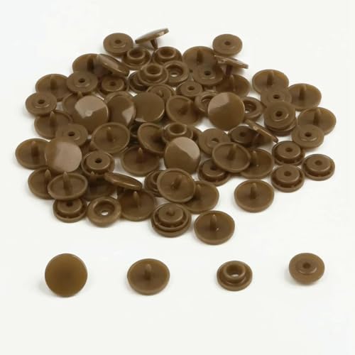 Modische 10/20/50/100 Sets T5 Druckknöpfe Nylonknöpfe Kinderknöpfe Set für Babypuppen Kleidung Nähzubehör-Braun-50 Sets Modische 10/20/50/100 Sets T5 Druckknöpfe Nylonknöpfe Kinderknöpfe Set für Babypuppen Kleidung Nähzubehör-Braun-50 Sets von LNHBZ