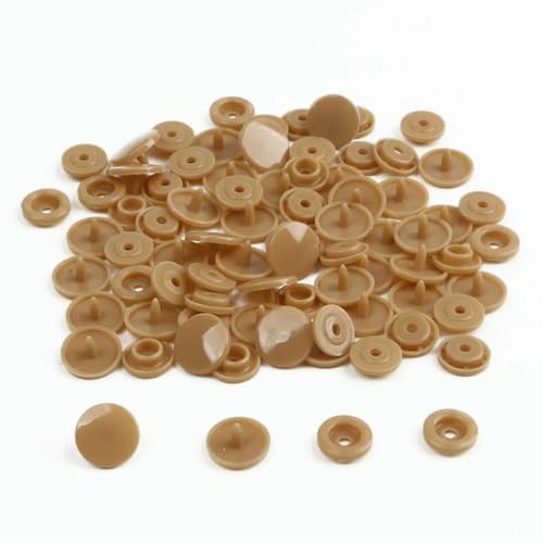 Modische 10/20/50/100 Sets T5 Druckknöpfe Nylonknöpfe Kinderknöpfe Set für Babypuppen Kleidung Nähzubehör-Hellbraun-10 Sets Modische 10/20/50/100 Sets T5 Druckknöpfe Nylonknöpfe Kinderknöpfe Set für Babypuppen Kleidung Nähzubehör-Hellbraun-10 Sets von LNHBZ