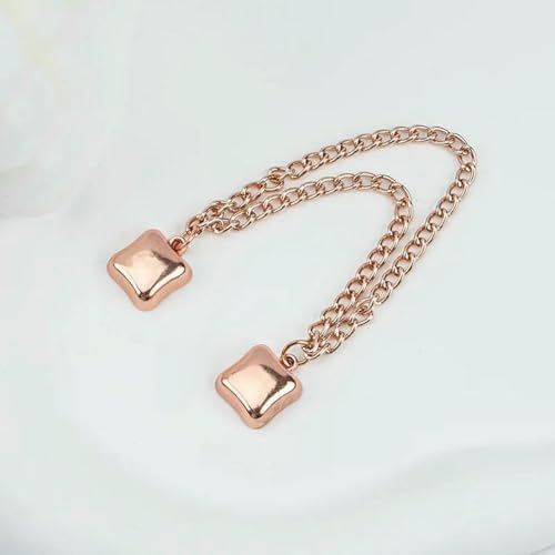 Multifunktions-Magnet-Kleiderclip mit Kette, Metallknöpfe, Clip, Kleidung, Schal, Hosenbeine, Manschetten, Befestigungsmagnet, Pin-9-1 Stück von LNHBZ