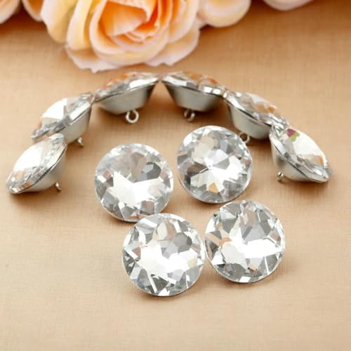 Nähknöpfe aus Diamantkristallglas, 20/25/30 mm Durchmesser, für Polstermöbel, Kopfteil, Sofa, Wand, Party, Hochzeitsdekoration, 10 Stück, 30 mm Nähknöpfe aus Diamantkristallglas, 20/25/30 mm Durchmesser, für Polstermöbel, Kopfteil, Sofa, Wand, Party, Hochzeitsdekoration, 10 Stück, 30 mm von LNHBZ