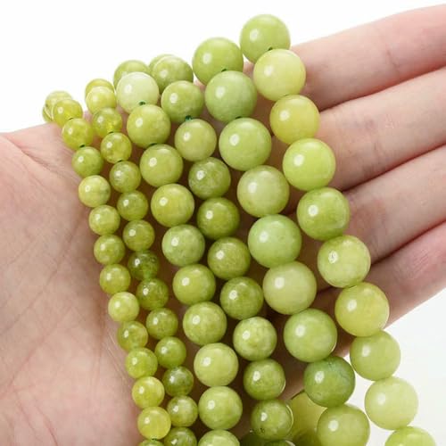 Natürlicher runder Stein, 4 6 8 10 12 mm, Tigerauge, Kristalle, Lava, Türkis, Jade, lose Perlen zur Schmuckherstellung, DIY-Armband, Handarbeit, Olivin, 12 mm, ca. 30 Perlen Natürlicher runder Stein, 4 6 8 10 12 mm, Tigerauge, Kristalle, Lava, Türkis, Jade, lose Perlen zur Schmuckherstellung, DIY-Armband, Handarbeit, Olivin, 12 mm, ca. 30 Perlen von LNHBZ