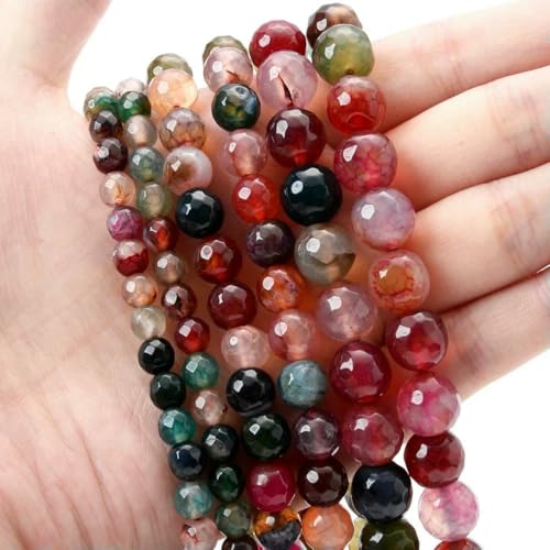 Natürlicher runder Stein, 4 6 8 10 12 mm, Tigerauge-Kristalle, Lava-Türkis-Jade, lose Perlen zur Schmuckherstellung, DIY-Armband, Handarbeiten, Turmalin_a, 4,0 mm, ca. 91 Perlen Natürlicher runder Stein, 4 6 8 10 12 mm, Tigerauge-Kristalle, Lava-Türkis-Jade, lose Perlen zur Schmuckherstellung, DIY-Armband, Handarbeiten, Turmalin_a, 4,0 mm, ca. 91 Perlen von LNHBZ