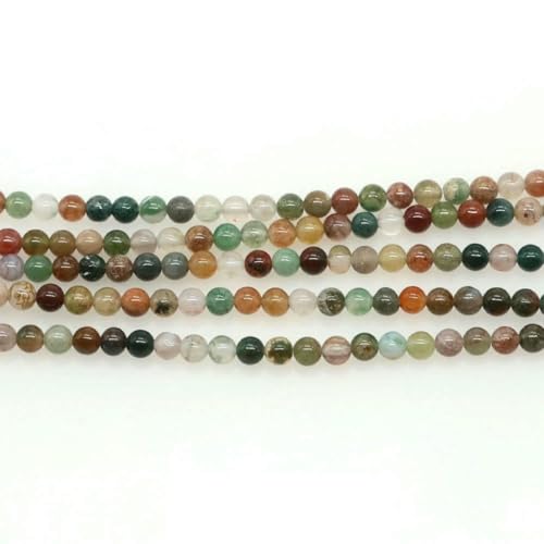 Naturstein 2 mm 3,0 mm 4,0 mm runde Perlen, Amethyst, Rosenquarz, Achat, Kristall, lose Perle zur Schmuckherstellung, DIY-Armband, Halskette, Indien-Achat, 4,0 mm, 85 bis 90 Stück Naturstein 2 mm 3,0 mm 4,0 mm runde Perlen, Amethyst, Rosenquarz, Achat, Kristall, lose Perle zur Schmuckherstellung, DIY-Armband, Halskette, Indien-Achat, 4,0 mm, 85 bis 90 Stück von LNHBZ