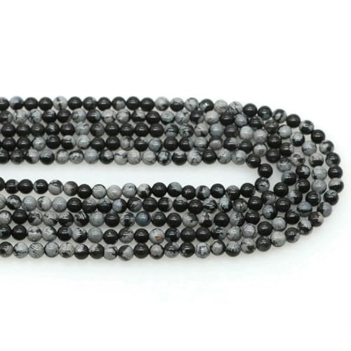 Naturstein 2 mm 3,0 mm 4,0 mm runde Perlen, Amethyst, Rosenquarz, Achat, Kristall, lose Perle zur Schmuckherstellung, DIY-Armband, Halskette – Schneeflockenobsidian – 4,0 mm, 85 Naturstein 2 mm 3,0 mm 4,0 mm runde Perlen, Amethyst, Rosenquarz, Achat, Kristall, lose Perle zur Schmuckherstellung, DIY-Armband, Halskette – Schneeflockenobsidian – 4,0 mm, 85 von LNHBZ