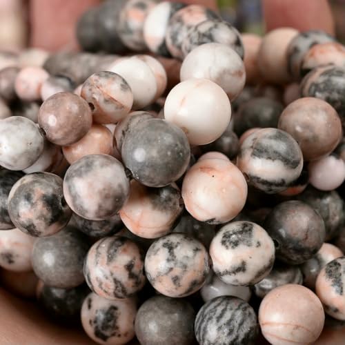 Natursteinperlen, Lava-Jaspis, Tigerauge, Quarz, Achate, runde lose Perlen zur Schmuckherstellung, DIY-Armbandzubehör, 4–12 mm, rosa Zebra, 8 mm, ca. 45 Perlen Natursteinperlen, Lava-Jaspis, Tigerauge, Quarz, Achate, runde lose Perlen zur Schmuckherstellung, DIY-Armbandzubehör, 4–12 mm, rosa Zebra, 8 mm, ca. 45 Perlen von LNHBZ