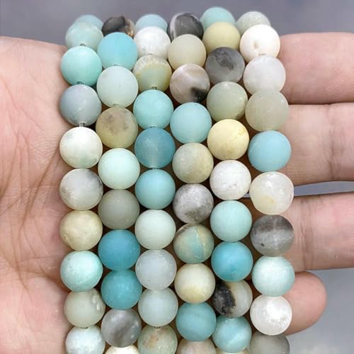 Natursteinperlen, blaues Tigerauge, runde lose Perlen, DIY-Charm-Armband, Ohrringe zur Schmuckherstellung, 38,1 cm Strang, 4/6/8/10/12/14,0 mm, matter Amazonit, 14,0 mm, ca. 26 Stück Natursteinperlen, blaues Tigerauge, runde lose Perlen, DIY-Charm-Armband, Ohrringe zur Schmuckherstellung, 38,1 cm Strang, 4/6/8/10/12/14,0 mm, matter Amazonit, 14,0 mm, ca. 26 Stück von LNHBZ
