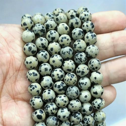 Natursteinperlen, blaues Tigerauge, runde lose Perlen, DIY-Charm-Armband, Ohrringe zur Schmuckherstellung, 38,1 cm Strang, 4/6/8/10/12/14,0 mm – Jaspis, 14,0 mm, ca. 26 Stück von LNHBZ