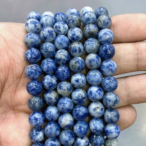Natursteinperlen, blaues Tigerauge, runde lose Perlen, DIY-Charm-Armband, Ohrringe zur Schmuckherstellung, 38,1 cm Strang, 4/6/8/10/12/14,0 mm – blauer Sodalith, 14,0 mm, ca. 26 Stück Natursteinperlen, blaues Tigerauge, runde lose Perlen, DIY-Charm-Armband, Ohrringe zur Schmuckherstellung, 38,1 cm Strang, 4/6/8/10/12/14,0 mm – blauer Sodalith, 14,0 mm, ca. 26 Stück von LNHBZ