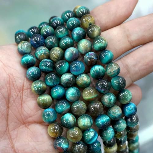 Natursteinperlen, blaues Tigerauge, runde lose Perlen, DIY-Charm-Armband, Ohrringe zur Schmuckherstellung, 38,1 cm Strang, 4/6/8/10/12/14,0 mm – blauer Tigerauge-Stein, 14,0 mm, ca. 26 Stück Natursteinperlen, blaues Tigerauge, runde lose Perlen, DIY-Charm-Armband, Ohrringe zur Schmuckherstellung, 38,1 cm Strang, 4/6/8/10/12/14,0 mm – blauer Tigerauge-Stein, 14,0 mm, ca. 26 Stück von LNHBZ