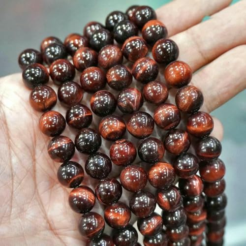 Natursteinperlen, bunte Tigerauge-Achate, runde Perlen, 38,1 cm Strang, 6, 8, 10, 12 mm, DIY-Charms, Armband, Halskette zur Schmuckherstellung, Braun, 12 mm, ca. 32 Stück Natursteinperlen, bunte Tigerauge-Achate, runde Perlen, 38,1 cm Strang, 6, 8, 10, 12 mm, DIY-Charms, Armband, Halskette zur Schmuckherstellung, Braun, 12 mm, ca. 32 Stück von LNHBZ