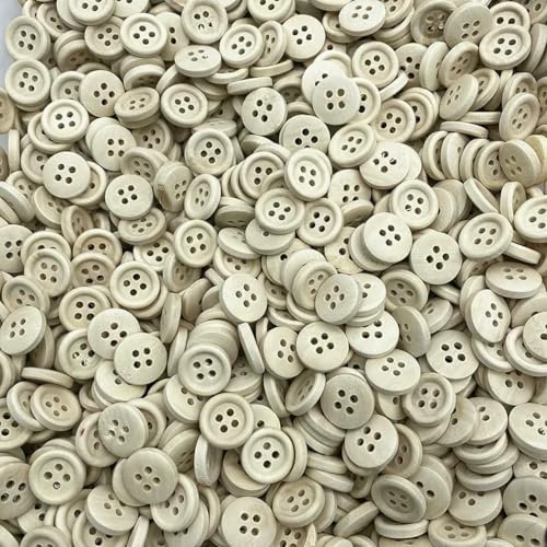 Neue 10–25 mm naturfarbene Holzknöpfe, handgefertigt, Buchstabe „Love“, Scrapbook, Hochzeitsdekoration, Nähzubehör, 03–15 mm (30 Stück) von LNHBZ
