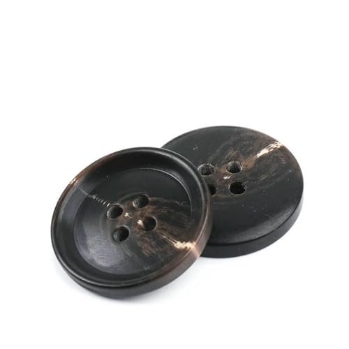 Neue 10 Stück Harzknöpfe mit 4 Löchern, Nähzubehör, Größe komplett für Kleidung, dekorative Knöpfe, handgefertigt, DIY-NK048-17-23,0 mm von LNHBZ