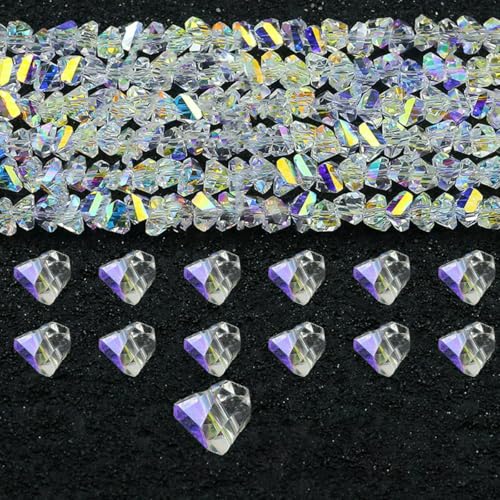 Österreichische Kristallweiß-AB-Glasperlen 3/4/6/8 mm transparent mit Loch, lose Perlen für die Herstellung von DIY-Schmuck, Armbändern, Bastelbedarf, dreieckig, 8 mm Österreichische Kristallweiß-AB-Glasperlen 3/4/6/8 mm transparent mit Loch, lose Perlen für die Herstellung von DIY-Schmuck, Armbändern, Bastelbedarf, dreieckig, 8 mm von LNHBZ