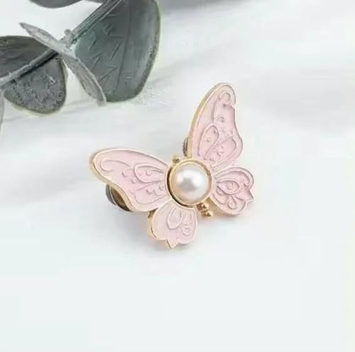 Schmetterlings-Taillenknopf, abnehmbare Taillenschnalle, Jeans-Ornamente, zum Anpassen des Taillenumfangs, Werkzeuge, DIY-Bekleidung, Nähzubehör, Pink von LNHBZ