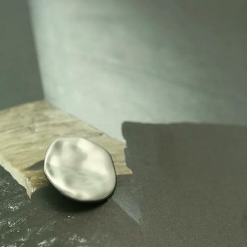 Silberne Metallknöpfe für Handarbeiten, Kleidung, Ersatz für Bastelbedarf, Kleidungsstücke, dekorative Nähverzierung für Mäntel, 6 Stück, TB510, 2, 25 mm von LNHBZ