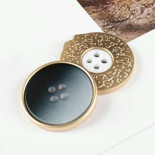 Stück Harzknöpfe mit 4 Löchern, Nähzubehör, Größe komplett für Kleidung, dekorative Metallknöpfe, handgefertigt, DIY, Blau, 22 mm von LNHBZ