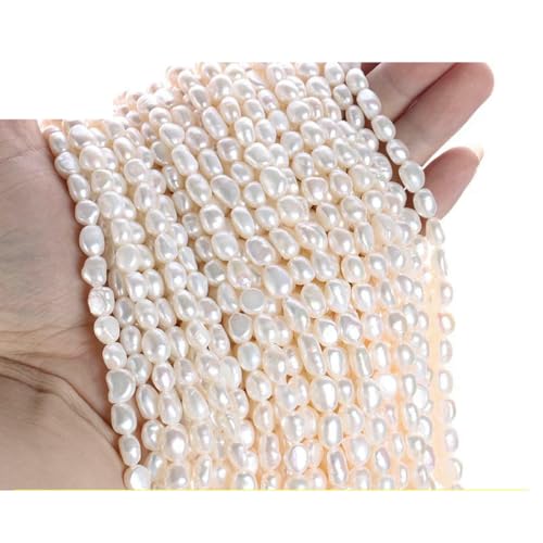 Unregelmäßige natürliche Süßwasserperlen, Stern, Zahnstocher, Blumen-Abstandshalter, für die Schmuckherstellung, DIY-Halsketten und Armbänder, 7–8, gerades Loch, 6A Unregelmäßige natürliche Süßwasserperlen, Stern, Zahnstocher, Blumen-Abstandshalter, für die Schmuckherstellung, DIY-Halsketten und Armbänder, 7–8, gerades Loch, 6A von LNHBZ