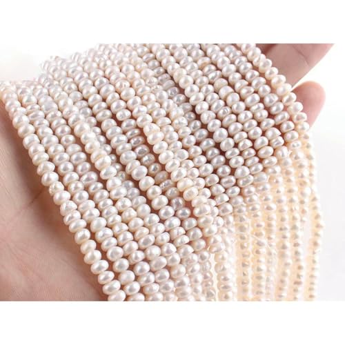Unregelmäßige natürliche Süßwasserperlen, Stern-Zahnstocher, Blumen-Abstandshalter, für die Schmuckherstellung, DIY-Halsketten und Armbänder, 3A Brot 5–5,5 Unregelmäßige natürliche Süßwasserperlen, Stern-Zahnstocher, Blumen-Abstandshalter, für die Schmuckherstellung, DIY-Halsketten und Armbänder, 3A Brot 5–5,5 von LNHBZ