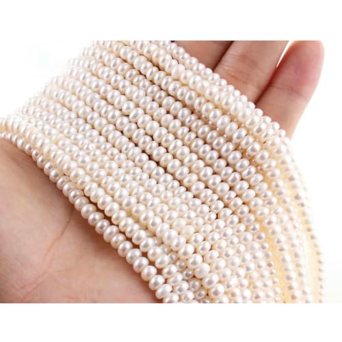 Unregelmäßige natürliche Süßwasserperlen, Stern-Zahnstocher, Blumen-Abstandshalter, für die Schmuckherstellung, DIY-Halsketten und Armbänder, 6A Brot 4–4,5 Unregelmäßige natürliche Süßwasserperlen, Stern-Zahnstocher, Blumen-Abstandshalter, für die Schmuckherstellung, DIY-Halsketten und Armbänder, 6A Brot 4–4,5 von LNHBZ