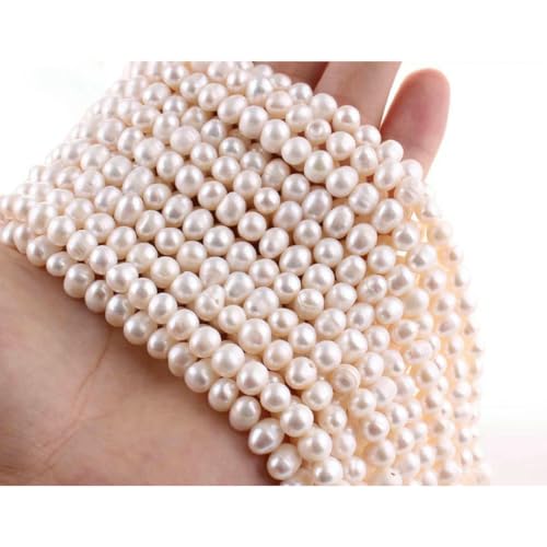 Unregelmäßige natürliche Süßwasserperlen, Stern-Zahnstocher, Blumen-Abstandshalter für Schmuckherstellung, DIY-Halsketten, Armbänder, 2A, Kartoffel 6–7 Unregelmäßige natürliche Süßwasserperlen, Stern-Zahnstocher, Blumen-Abstandshalter für Schmuckherstellung, DIY-Halsketten, Armbänder, 2A, Kartoffel 6–7 von LNHBZ