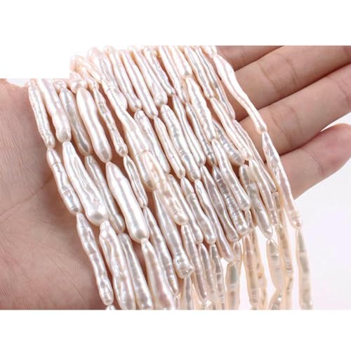 Unregelmäßige natürliche Süßwasserperlen, Stern-Zahnstocher-Blumen-Abstandshalterperle zur Schmuckherstellung, DIY-Halskettenarmbänder, 4A lang, 2530 Unregelmäßige natürliche Süßwasserperlen, Stern-Zahnstocher-Blumen-Abstandshalterperle zur Schmuckherstellung, DIY-Halskettenarmbänder, 4A lang, 2530 von LNHBZ