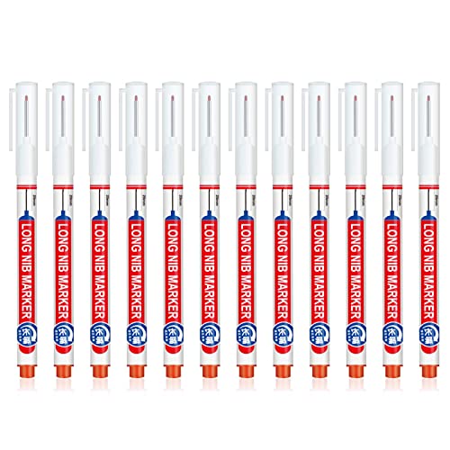 12 Stück Tieflochmarker,20mm Bohrlochmarker,Markierstift,Tieflochmarker Bleistift Hole Marker,Wasserfester Reach Marker,Marker Auf Ölbasis Für Zimmerleute 12 Stück Tieflochmarker,20mm Bohrlochmarker,Markierstift,Tieflochmarker Bleistift Hole Marker,Wasserfester Reach Marker,Marker Auf Ölbasis Für Zimmerleute von LNIJAYNI