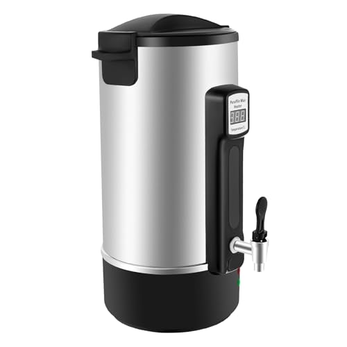 LNINNERY Wachsschmelzer für Kerzenherstellung, 10.8L Fassungsvermögen 1100W 30-110°C LED-Anzeige Silber/Schwarz LNINNERY Wachsschmelzer für Kerzenherstellung, 10.8L Fassungsvermögen 1100W 30-110°C LED-Anzeige Silber/Schwarz von LNINNERY