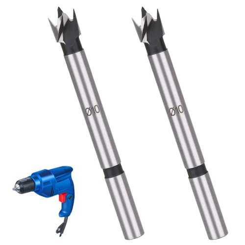 LNJBABAO Forstnerbohrer, Forstnerbohrer, Holzbohrer für Löcher, Scharnierschneider für Holzbearbeitung (Ø 6 mm, Länge 95 mm, Rundschaft) (10 mm), 2 Stück von LNJBABAO