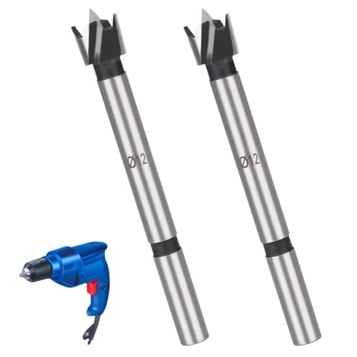 LNJBABAO Forstnerbohrer, Forstnerbohrer, Holzbohrer für Löcher, Scharnierschneider für Holzbearbeitung (Ø 6 mm, Länge 95 mm, Rundschaft) (12 mm), 2 Stück von LNJBABAO