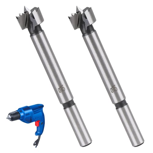LNJBABAO Forstnerbohrer, Forstnerbohrer, Holzbohrer für Löcher, Scharnierschneider für Holzbearbeitung (Ø 6 mm, Länge 95 mm, Rundschaft) (15 mm), 2 Stück von LNJBABAO