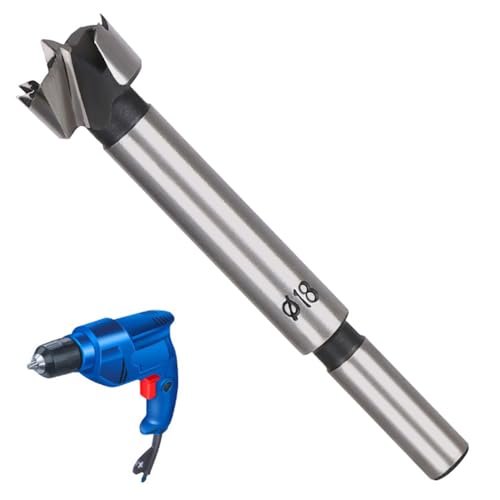 LNJBABAO Forstnerbohrer, Forstnerbohrer, Holzbohrer für Löcher, Scharnierschneider für Holzbearbeitung (Ø 6 mm, Länge 95 mm, Rundschaft) (18 mm), 2 Stück von LNJBABAO
