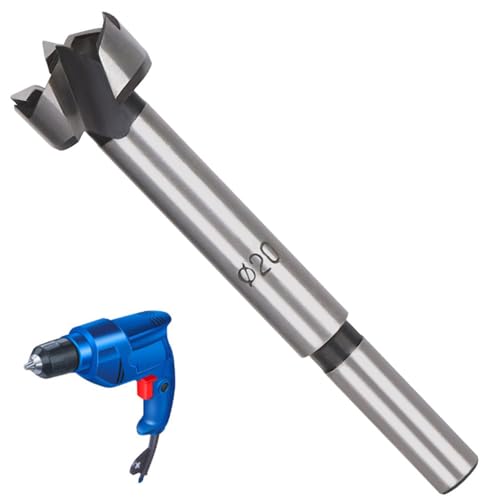 LNJBABAO Forstnerbohrer, Forstnerbohrer, Holzbohrer für Löcher, Scharnierschneider für Holzbearbeitung (Ø 6 mm, Länge 95 mm, Rundschaft) (20 mm), 2 Stück von LNJBABAO
