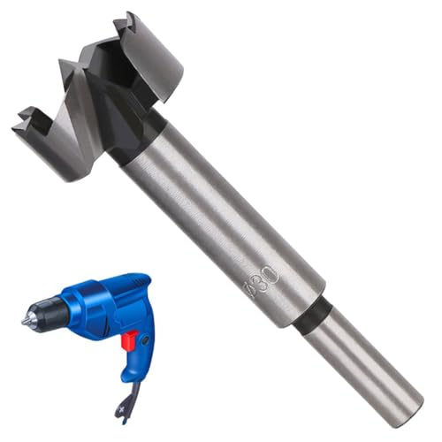 LNJBABAO Forstnerbohrer, Forstnerbohrer, Holzbohrer für Löcher, Scharnierschneider für Holzbearbeitung (Ø 6 mm, Länge 95 mm, Rundschaft) (30 mm), 2 Stück von LNJBABAO