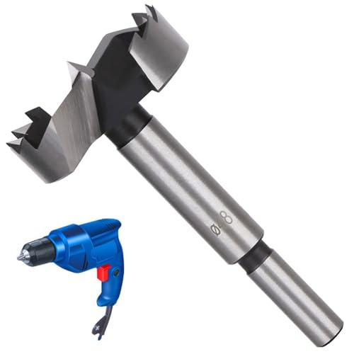 LNJBABAO Forstnerbohrer, Forstnerbohrer, Holzbohrer für Löcher, Scharnierschneider für Holzbearbeitung (Ø 6 mm, Länge 95 mm, Rundschaft) (48 mm), 2 Stück von LNJBABAO