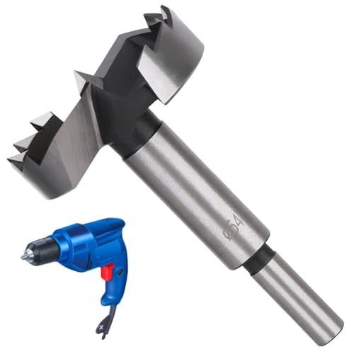 LNJBABAO Forstnerbohrer, Forstnerbohrer, Holzbohrer für Löcher, Scharnierschneider für Holzbearbeitung (Ø 6 mm, Länge 95 mm, Rundschaft) (54 mm), 2 Stück von LNJBABAO