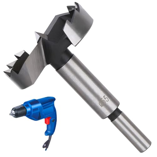 LNJBABAO Forstnerbohrer, Forstnerbohrer, Holzbohrer für Löcher, Scharnierschneider für Holzbearbeitung (Ø 6 mm, Länge 95 mm, Rundschaft) (55 mm), 2 Stück von LNJBABAO
