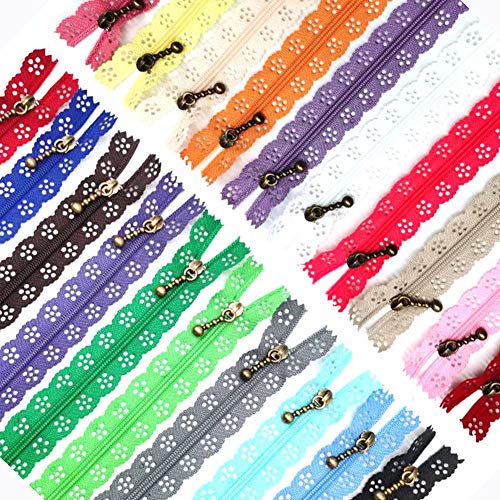 LNKA 40 Stück Neuheit Nähen Spitze Reißverschlüsse 25 cm 3# Ende Reißverschluss DIY Nylon Spule Blume Reißverschluss für DIY Nähen Schneider Handwerk Bett Tasche LNKA 40 Stück Neuheit Nähen Spitze Reißverschlüsse 25 cm 3# Ende Reißverschluss DIY Nylon Spule Blume Reißverschluss für DIY Nähen Schneider Handwerk Bett Tasche von LNKA