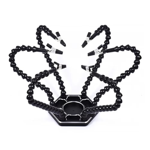 LNKNVDZZMK Multi-Function Welding Bracket Flexible Arms Soldering Third Helpping Hand Stand Circuit Board Holder Aluminum Alloy Base Welding Tools(SS9-Y6) von LNKNVDZZMK