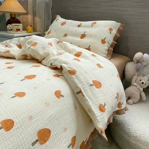 Baumwoll-Doppelschicht-Gaze-Stoff, faltig, Bedruckt, Bär, Meterware für Babykleidung, Laken, DIY, Nähen, weiches Tuch, weiß, 2 m Baumwoll-Doppelschicht-Gaze-Stoff, faltig, Bedruckt, Bär, Meterware für Babykleidung, Laken, DIY, Nähen, weiches Tuch, weiß, 2 m von LNKUGN