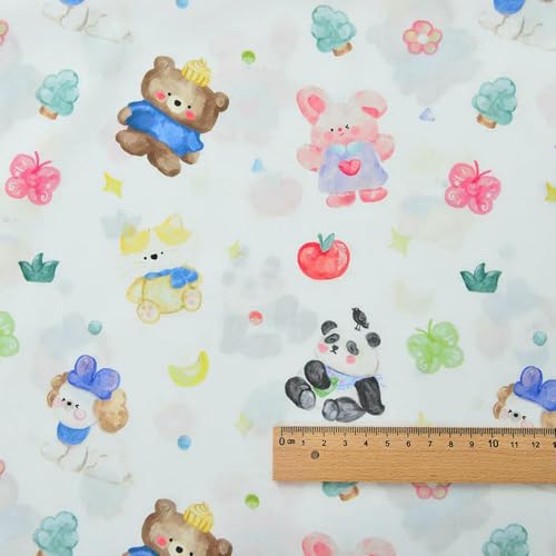 LNKUGN 60er Jahre Cartoon Haustier Tier Bedruckt Reiner Baumwollstoff Handarbeit DIY Kleidung Rock um einen halben Meter LNKUGN 60er Jahre Cartoon Haustier Tier Bedruckt Reiner Baumwollstoff Handarbeit DIY Kleidung Rock um einen halben Meter von LNKUGN