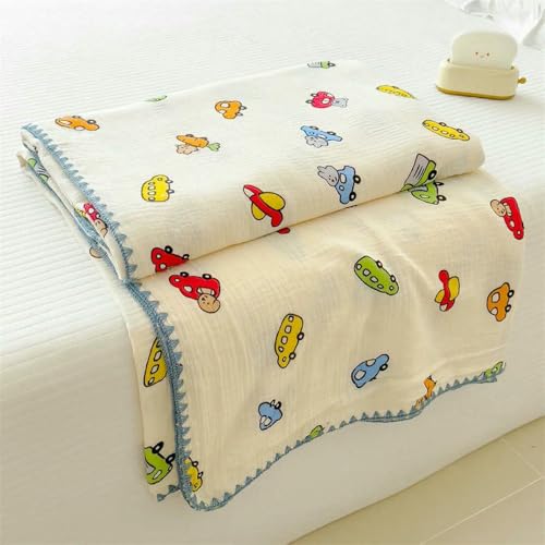 LNKUGN Baumwolldecke, Anti-Milben-Decke fürs Bett, Sofadecke im Cartoon-Stil für Kinder, doppellagige Gazedecke, Einzel-/Queen-/Kingsize-Bett LNKUGN Baumwolldecke, Anti-Milben-Decke fürs Bett, Sofadecke im Cartoon-Stil für Kinder, doppellagige Gazedecke, Einzel-/Queen-/Kingsize-Bett von LNKUGN